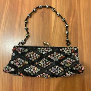 beaded art deco indie baby handbag